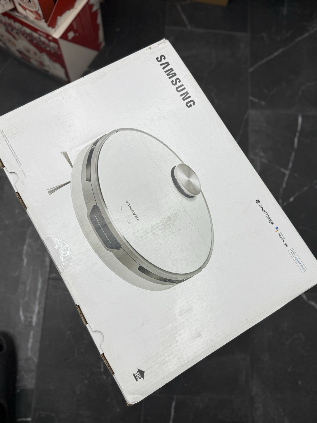Samsung - Jet Bot+ Robot Vacuum with Clean Station - White - NEW IN BOX! gallery