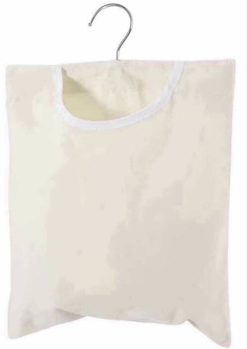 CANVAS CLOTHESPIN BAG W ROTATING HANGING HOOK 15”x11” HOLDS 100 CLOTHESPINS gallery