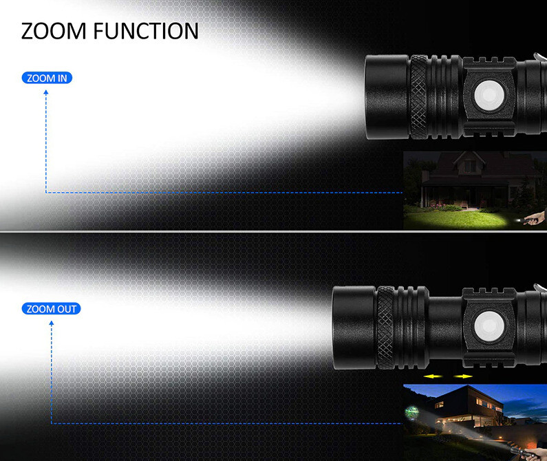 2PACK 99000000LM Super Bright LED Tactical Flashlight Rechargeable Work Light gallery