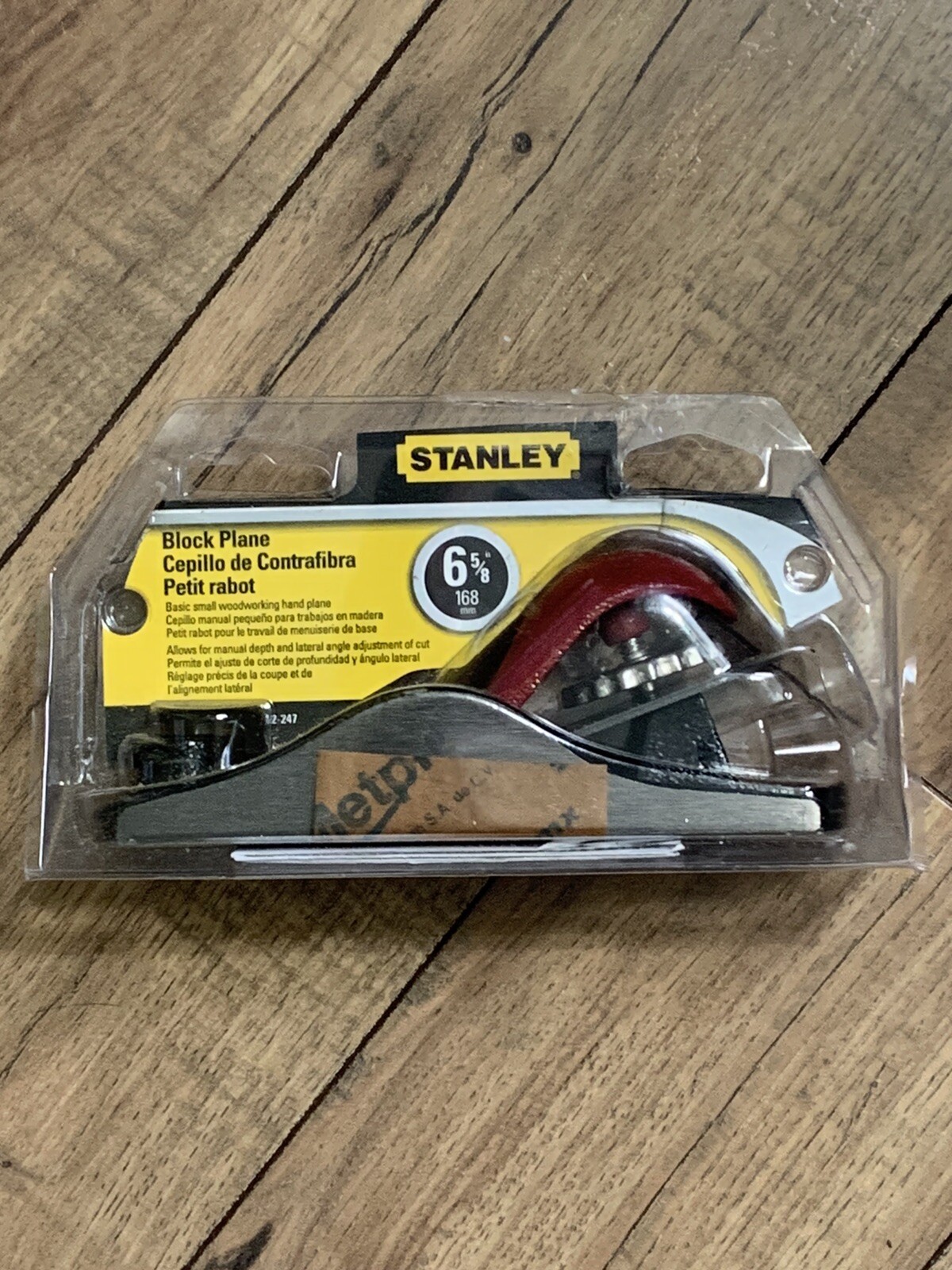 Stanley Adjustable Block Plane 6 5/8 Made in Mexico 6-5/8” 166mm New ! gallery