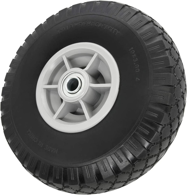 10" Flat Free Solid Tire Wheel，For Dolly Handtruck Cart，10" Flat Free Tires Air gallery