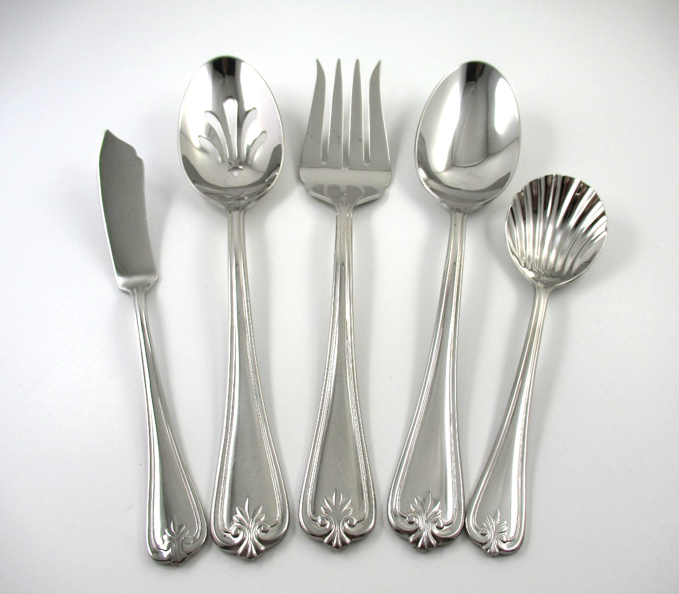 Lenox BUTLER'S GOURMET 5 Pc Serving Set 18/8 Glossy Stainless Steel Flatware gallery