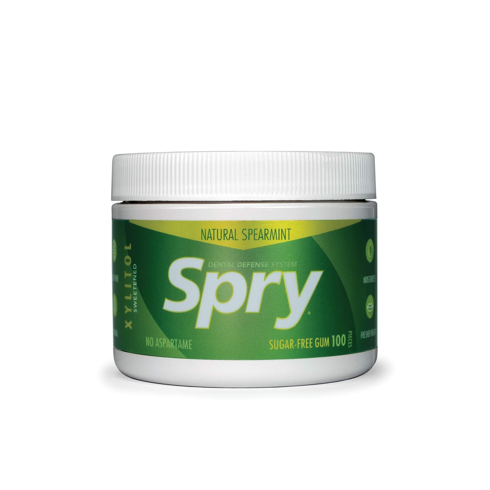 Spry Fresh Natural Peppermint Xylitol Gum 100 count Standard Packaging gallery