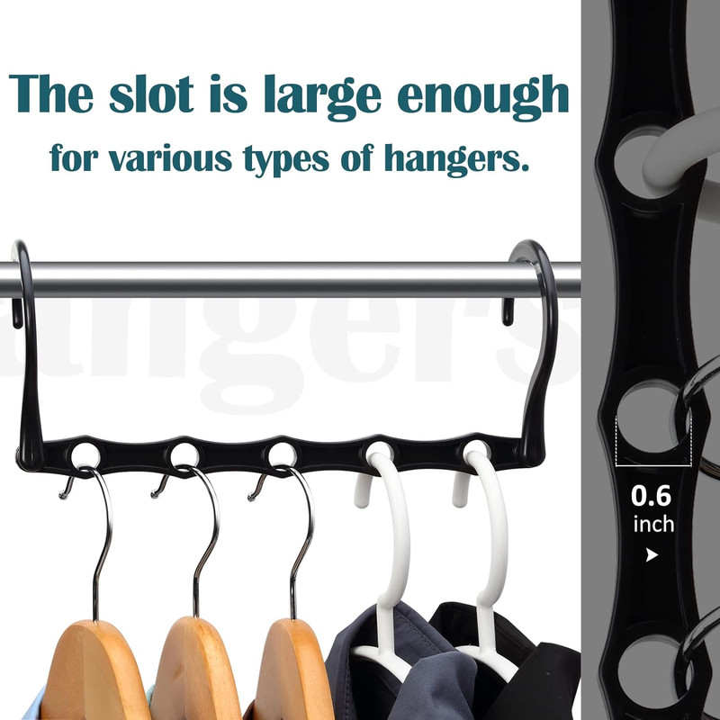 6 Pack Magic Hangers Space Saving Closet Organizer gallery