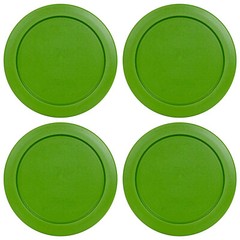 4 Replacement Lids Covers for Pyrex 2-Cup Containers, 5-Inch 7200-PC GREEN