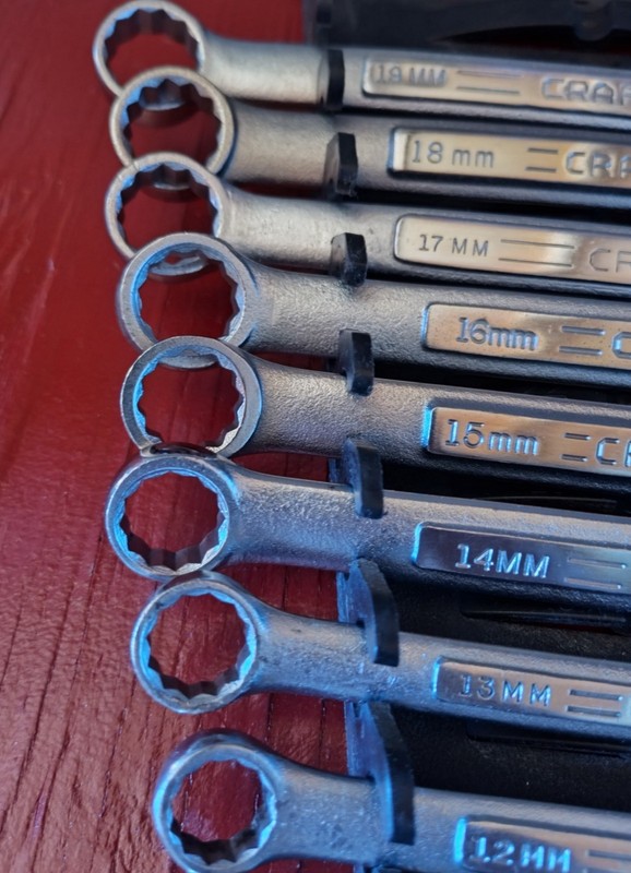 🇺🇲 CRAFTSMAN 14pc MM Combination Wrench Set: 6mm-19mm, 12pt, USA gallery