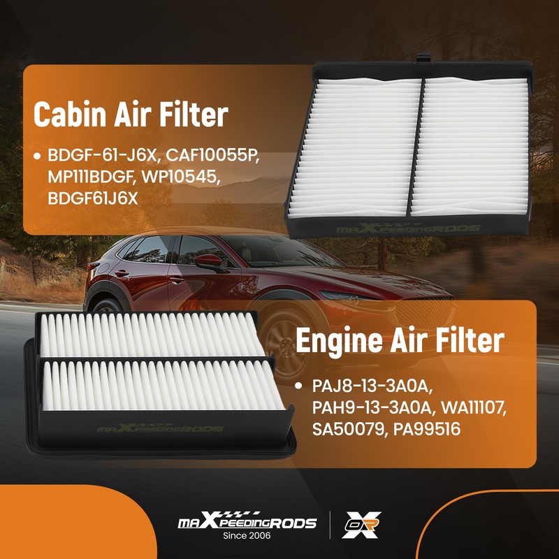 Engine and Cabin Air Filter for Mazda 3 Sport/CX-30 2019-2024 CFC15049 CAF15049P gallery