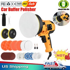 ✅Car Polisher Buffer Sander 800W Polishing Machine Kit Waxing with 5″ Pad Bonnet