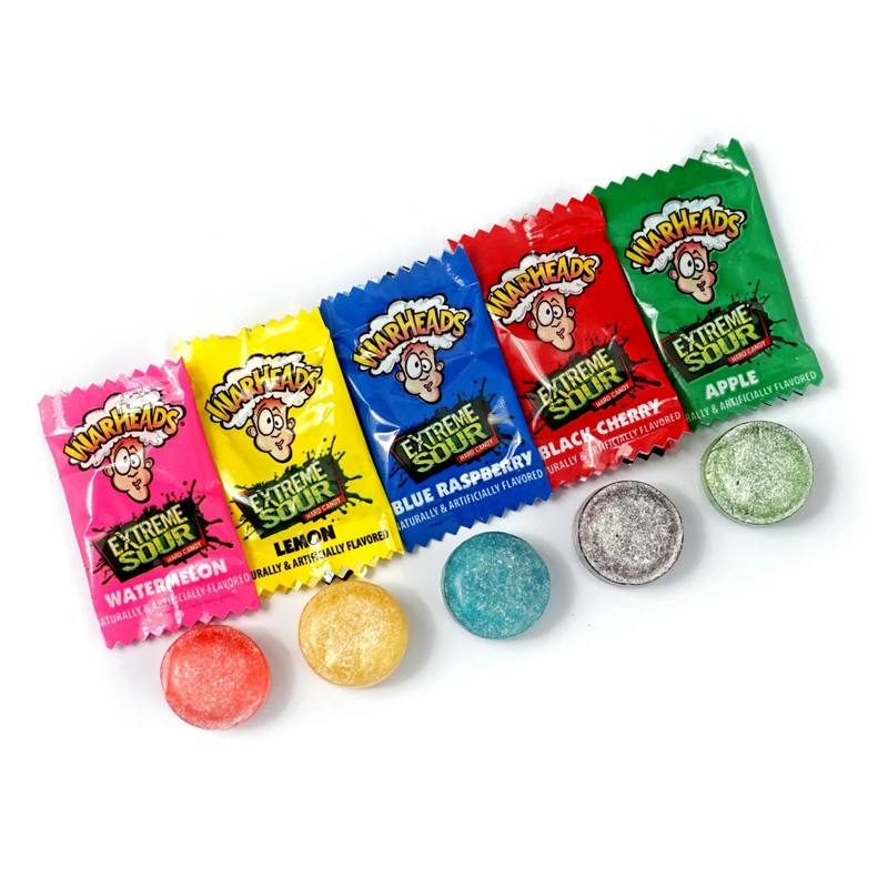 Warheads Extreme Sour Assorted Mix Flavors, Bulk Nostalgia Hard Candy (4 Pounds) gallery