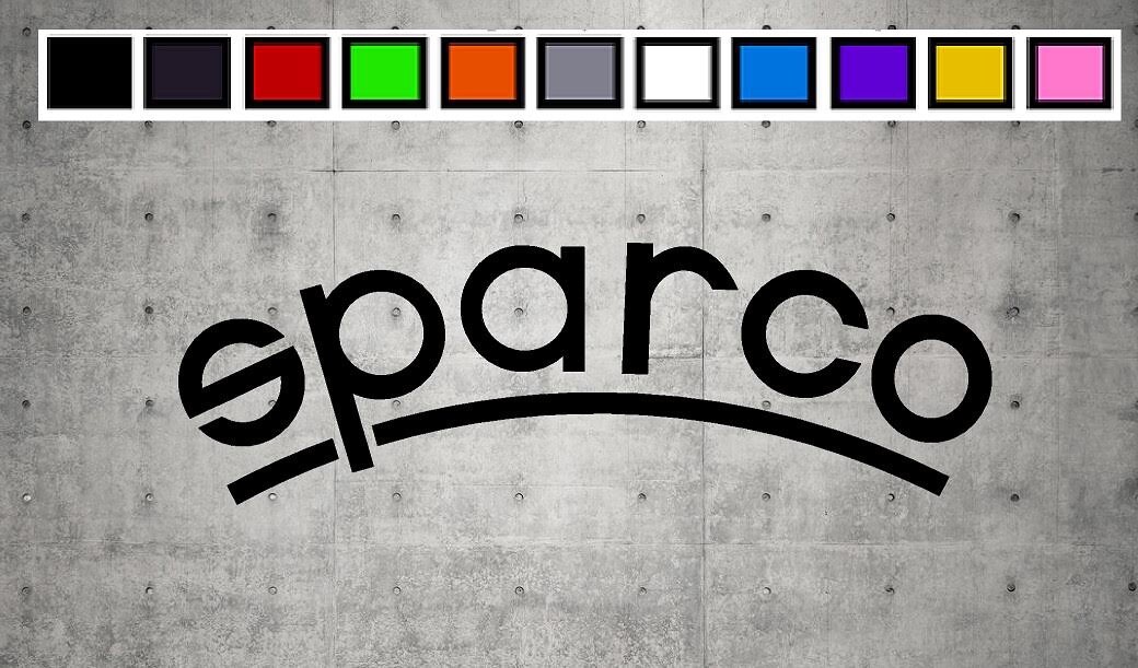 Sparco LOGO Vinyl Decal Sticker Emblem Car Truck Window 4" 6" 8" gallery