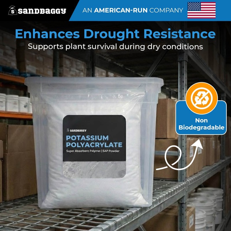 BULK Potassium Polyacrylate Super Absorbent Polymer | SAP Powder - Sandbaggy gallery