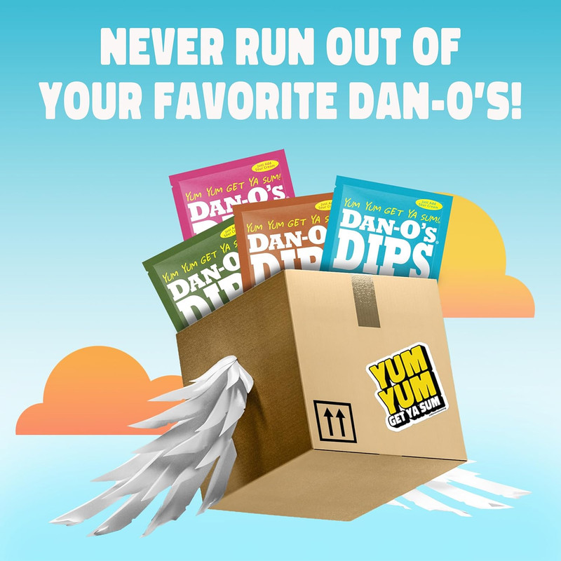 Dan-O’S Dips Variety Pack (8 Pack) – Ranch, Mexi-Ranch, French Onion & Dill Dip gallery