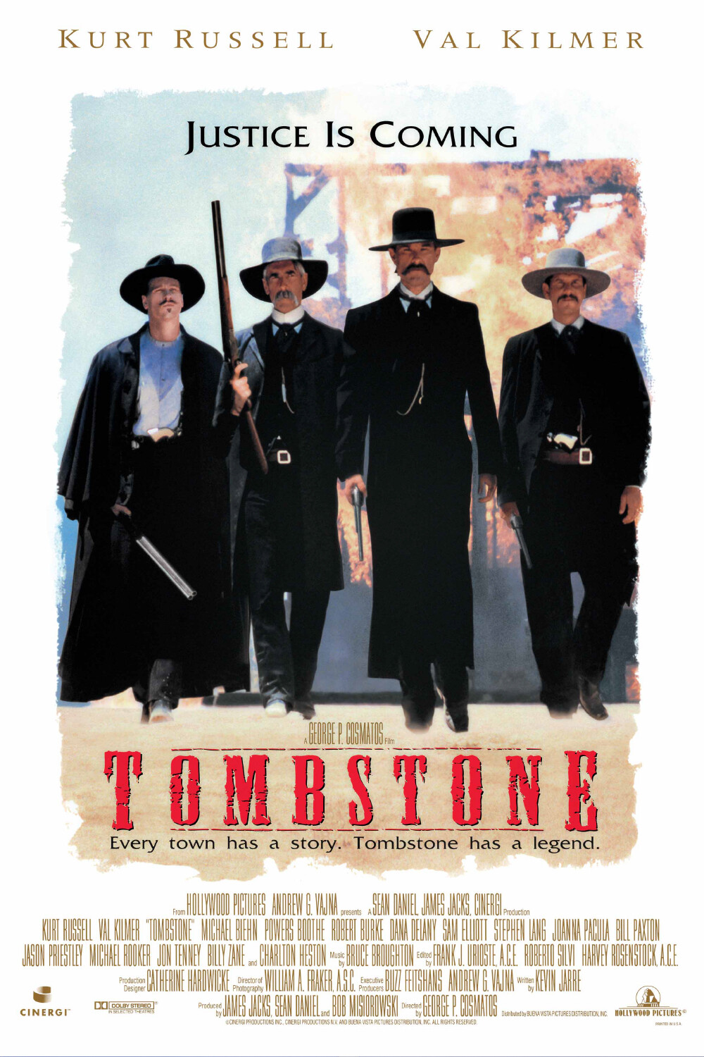 Tombstone - Movie Poster (Regular Style - White Version) (Size: 24" X 36") gallery