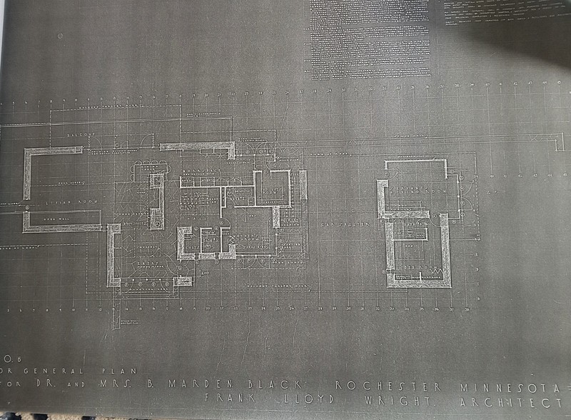 FRANK LLOYD WRIGHT : PROJECT FOR B. MARDEN BLACK , 1947 , ROCHESTER MINN. gallery