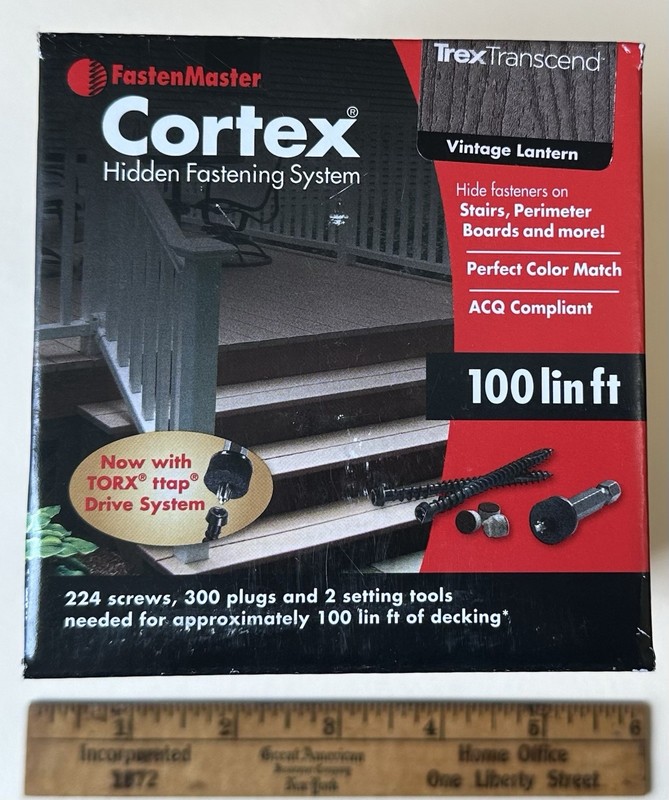 FastenMaster Cortex Hidden Fastening System: 224 screws, bits, plugs, Dark Gray gallery