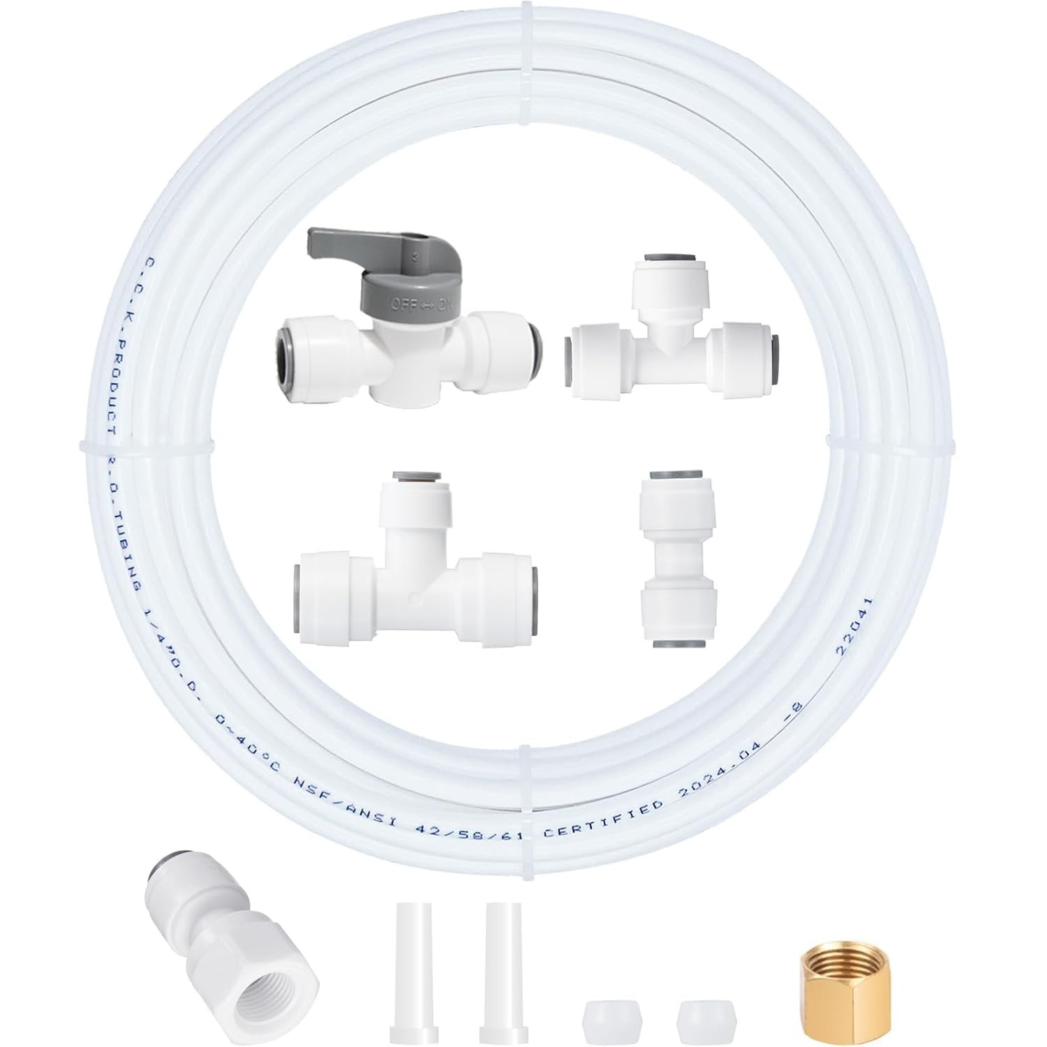 Ice Maker Water Line Kit Refrigerator Fridge Water Line Kit,25Ft 1/4 inch USA gallery