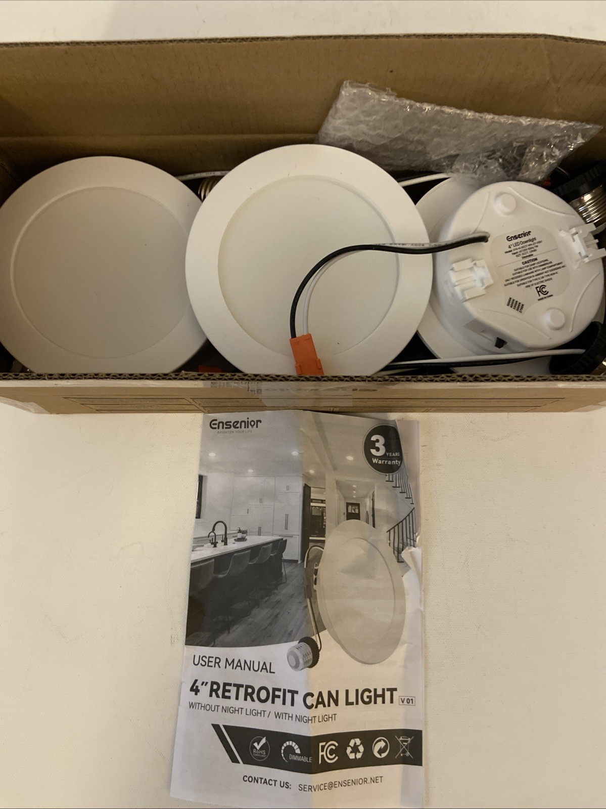 Ensenior 4 Inch LED Retrofit Downlight - 6 PACK gallery