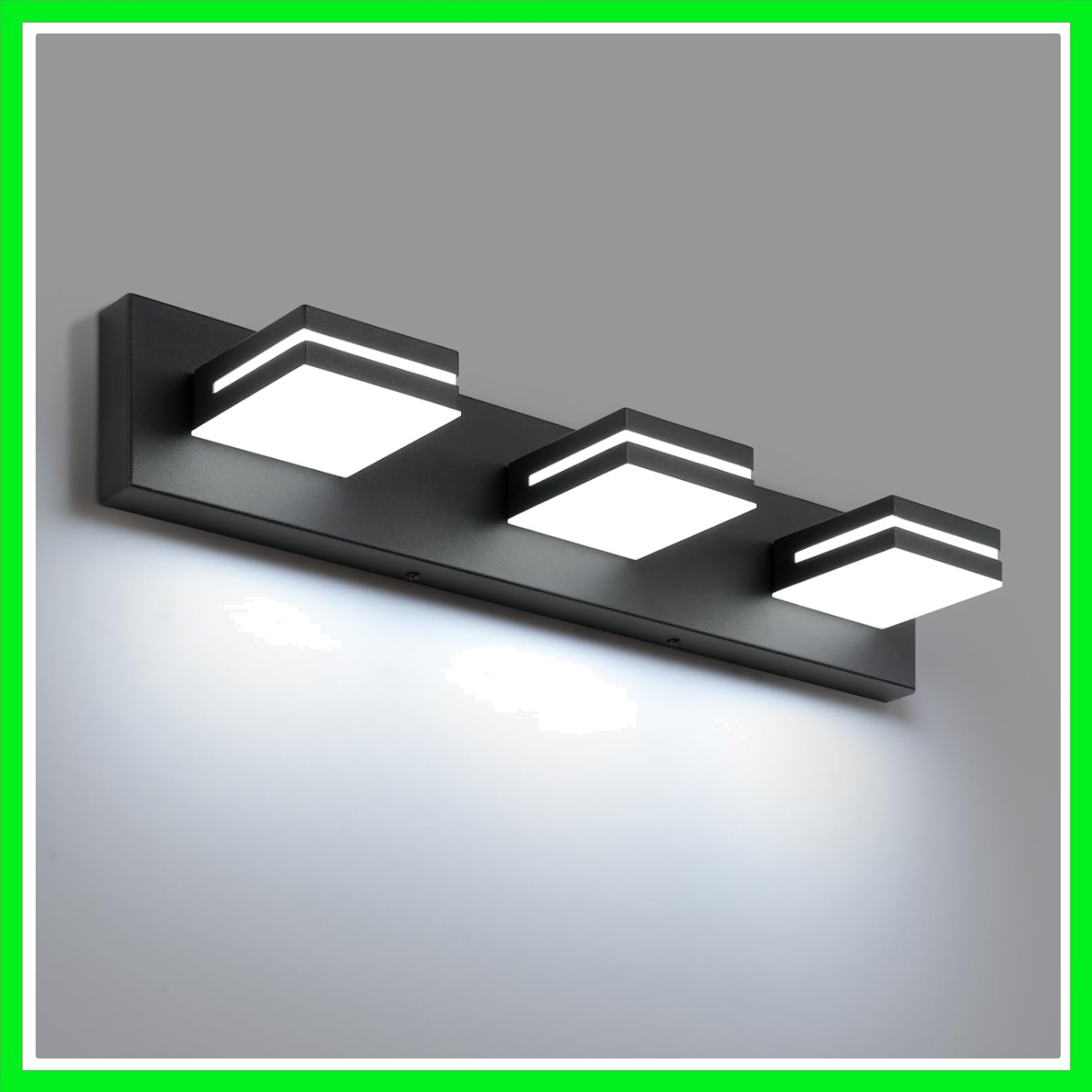 LED Modern Bathroom Vanity Light Fixtures 3-Light 24-Inch Matte Black Modern gallery