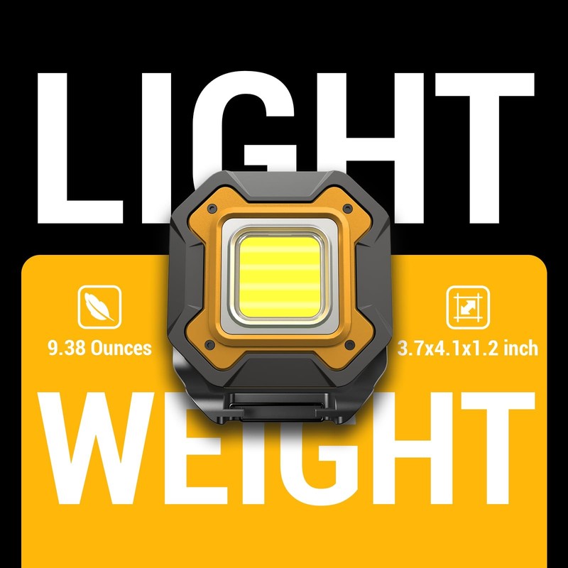 2 Pack Rechargeable LED Work Light, 6000mAh 16 Hours Long-Lasting Cordless Ma... gallery