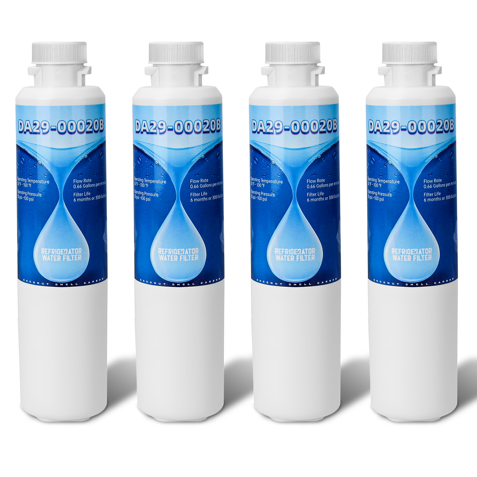 4 PACK Fit For Samsung DA29-00020B RWF1011 HAF-CIN/EXP Refrigerator Water Filter gallery