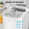 Portable Countertop Ice Maker Machine 26Lbs/24H 9 Cube Bullet Cubes Basket Scoop gallery