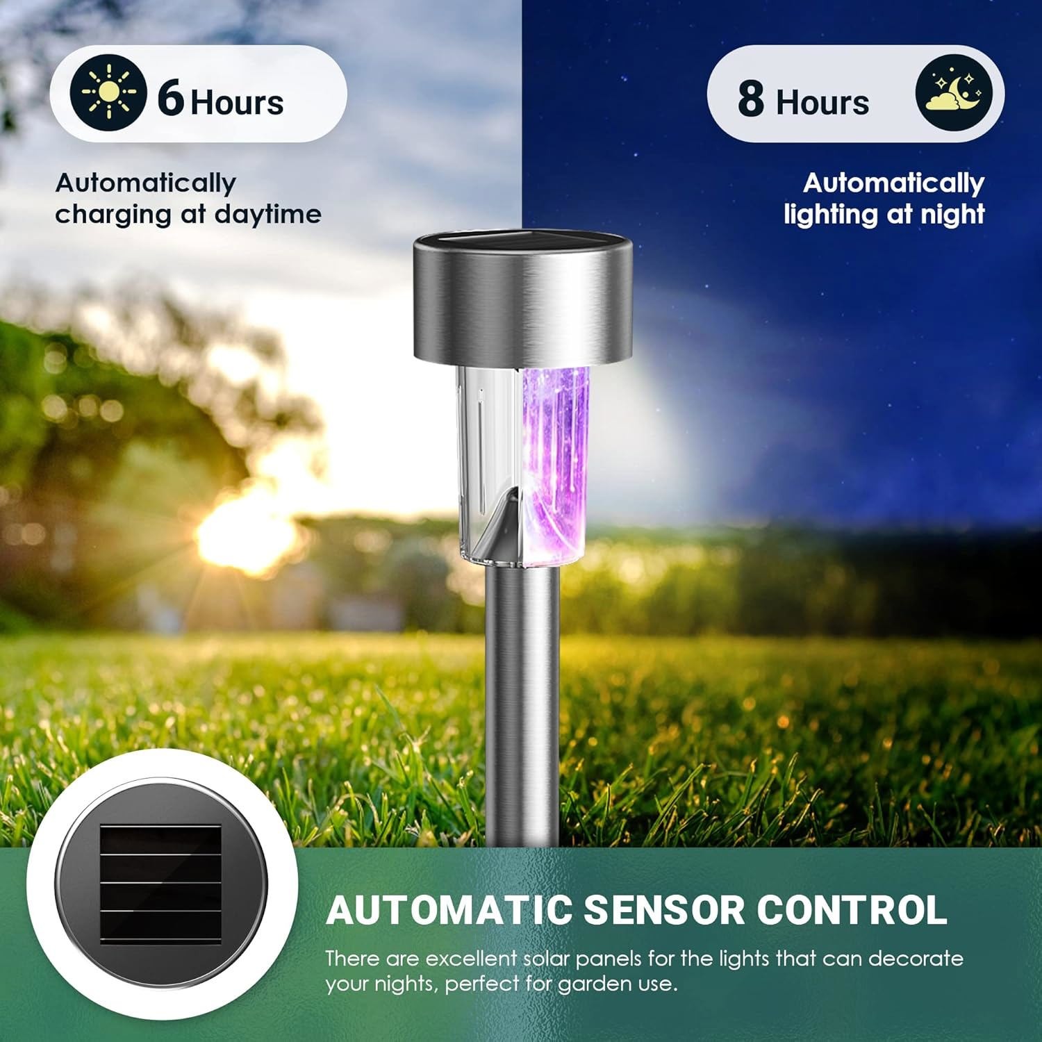10x Solar Pathway Stake Lights LED Outdoor Garden Yard Patio Lawn Landscape Lamp gallery