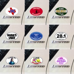 CUSTOM design Logo or I can create 4″ x 6″ Oval Fridge Refrigerator Car Magnet