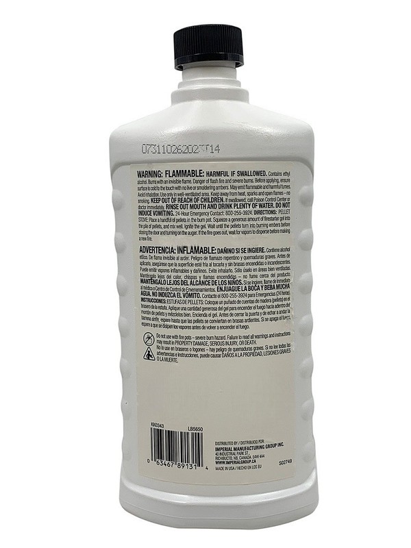 Imperial Squeeze’n Light Gel Firestarter, Liquid Kindling Fire Starter, 22 oz gallery