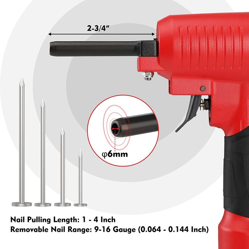 WORKPRO Pneumatic Nail Remover Professional Heavy Duty Punch Nailer/Nail Puller gallery