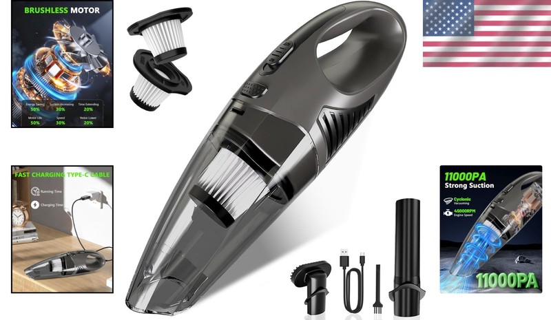 Lightweight Rechargeable Vacuum Cleaner with 2 HEPA Filters - Ideal for Homes gallery