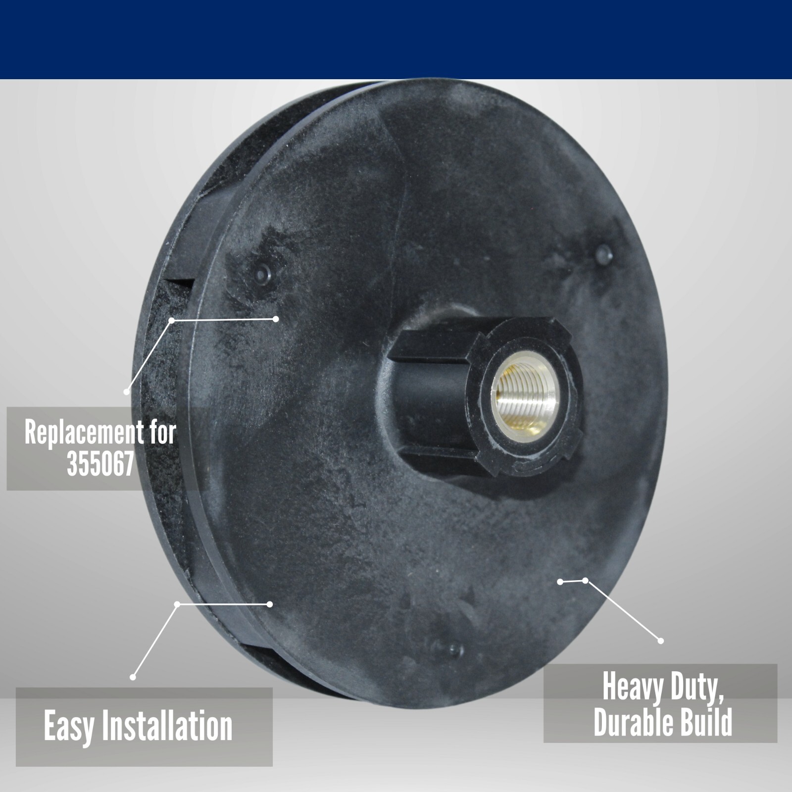 355067 1 HP Impeller Compatible with Pentair Superflo, SuperMax Pool/Spa Pumps gallery