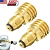 2Pcs POL to QCC1 Propane Tank Adapter 100 lbs LP Tank Valve to Type-1 Fitting US gallery
