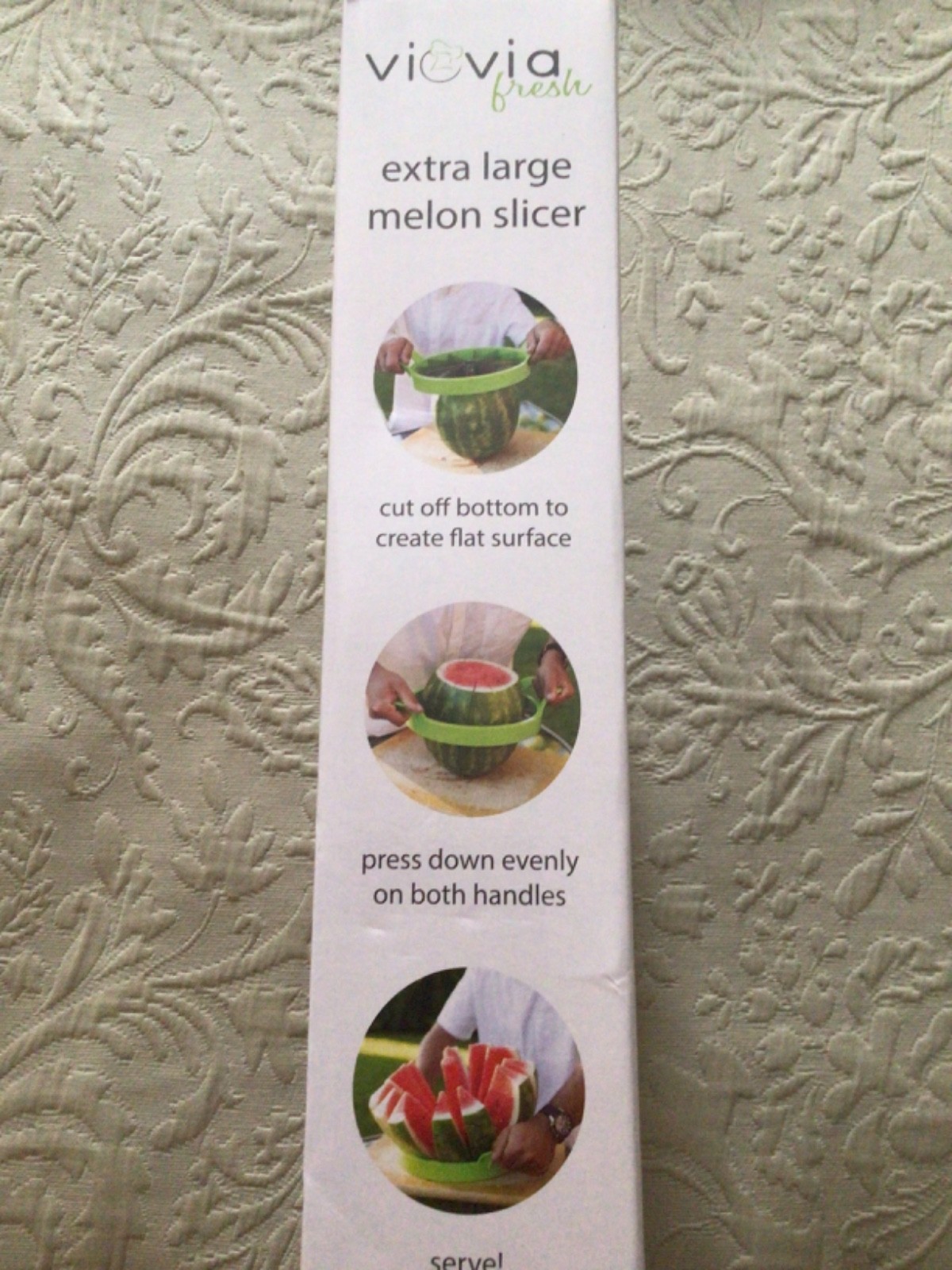 NEW Watermelon Extra Large Cutter : Stainless Steel Fruit Slicer Kitchen Handles gallery