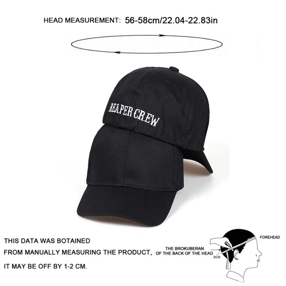Unisex Reaper Crew Embroidery Baseball Cap Rear Seal Adjustable Outdoor Hat gallery