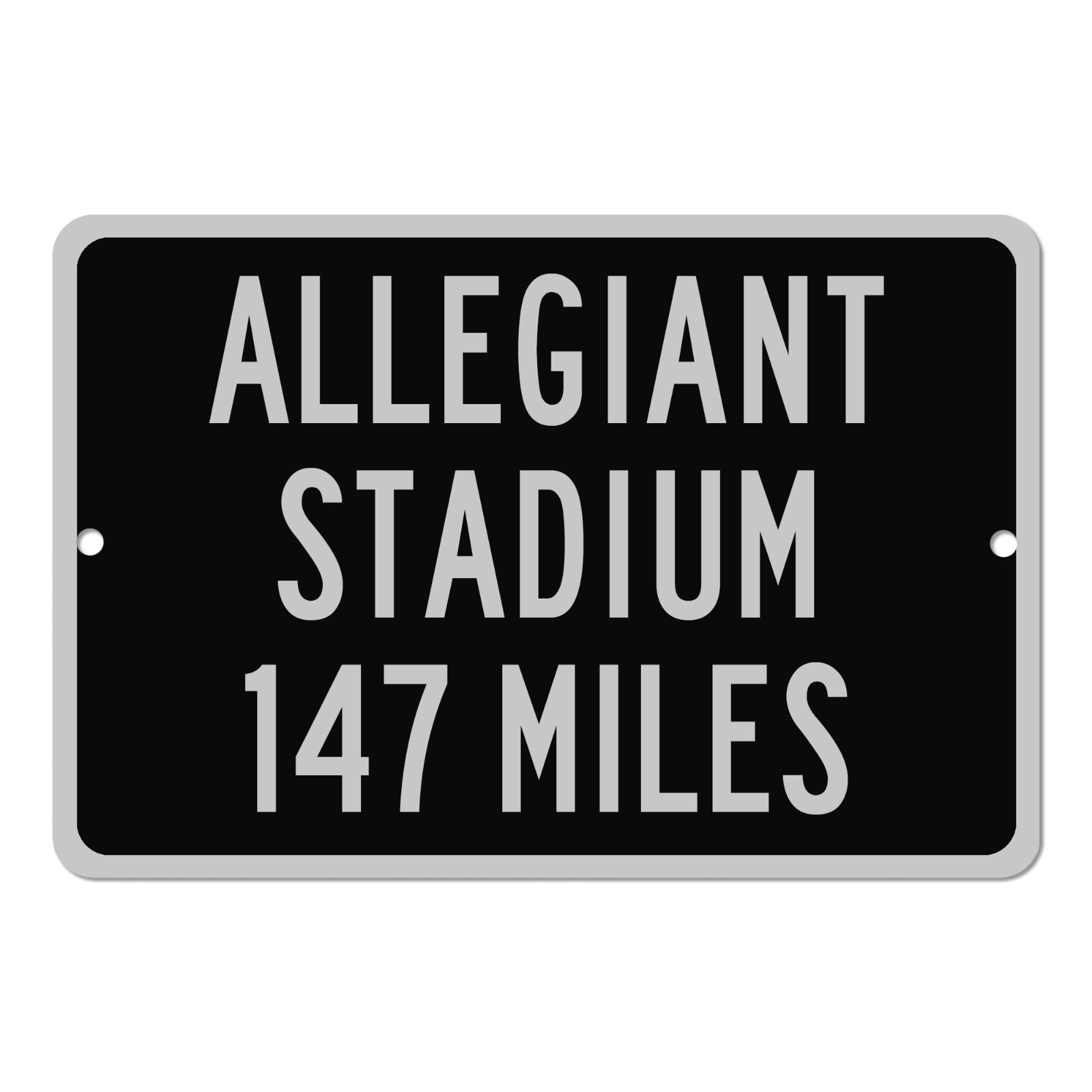 Allegiant Stadium Custom Distance Mileage Sign Las Vegas Raiders Football Gift gallery