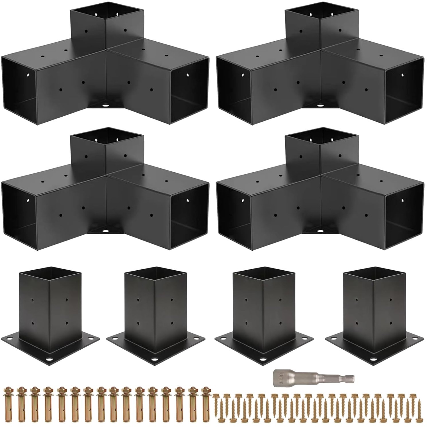 Sturdy 3-Way Corner Pergola Brackets gallery
