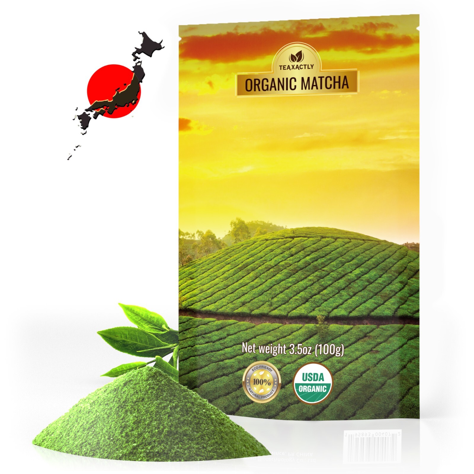 Matcha Green Tea Powder - Highest Ceremonial Grade - Japan Origin - 3.5oz(100g) gallery