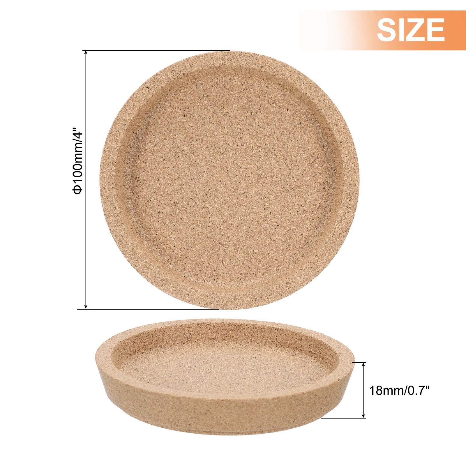 4pcs Cork Coaster with Lip for Absorbent Heat Resistant Drink Coaster gallery