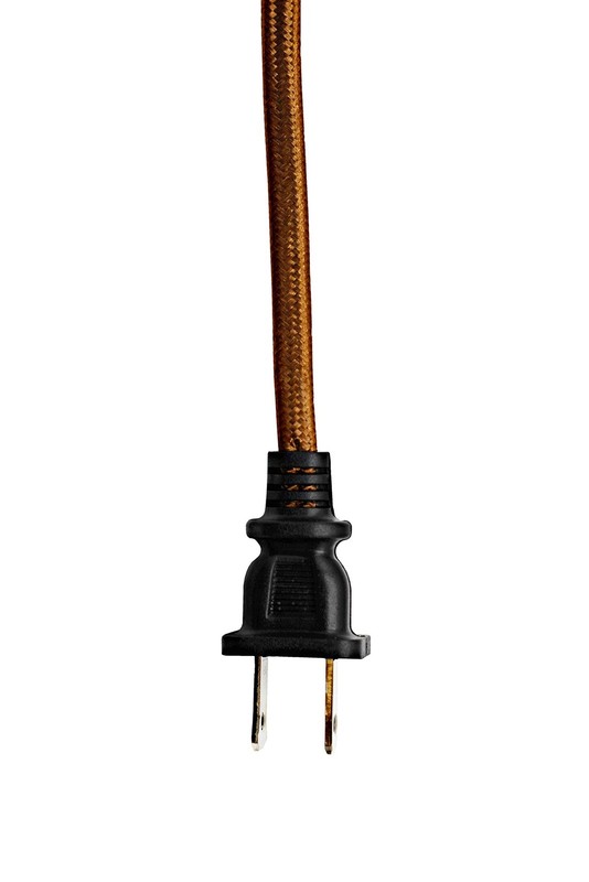Creative Hobbies Rayon Cloth Covered Electric Lamp Cord with End Plug, Stripped gallery