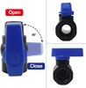 2 Pack PVC Rain Barrel Spigot Kit, 3/4" GHT Garden Diverter Kit with Bulkhead gallery