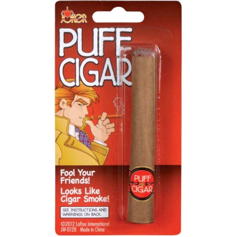 Fake Puff Cigar - Jokes, Gags, Pranks - Halloween, Theatrical or Magical Prop gallery