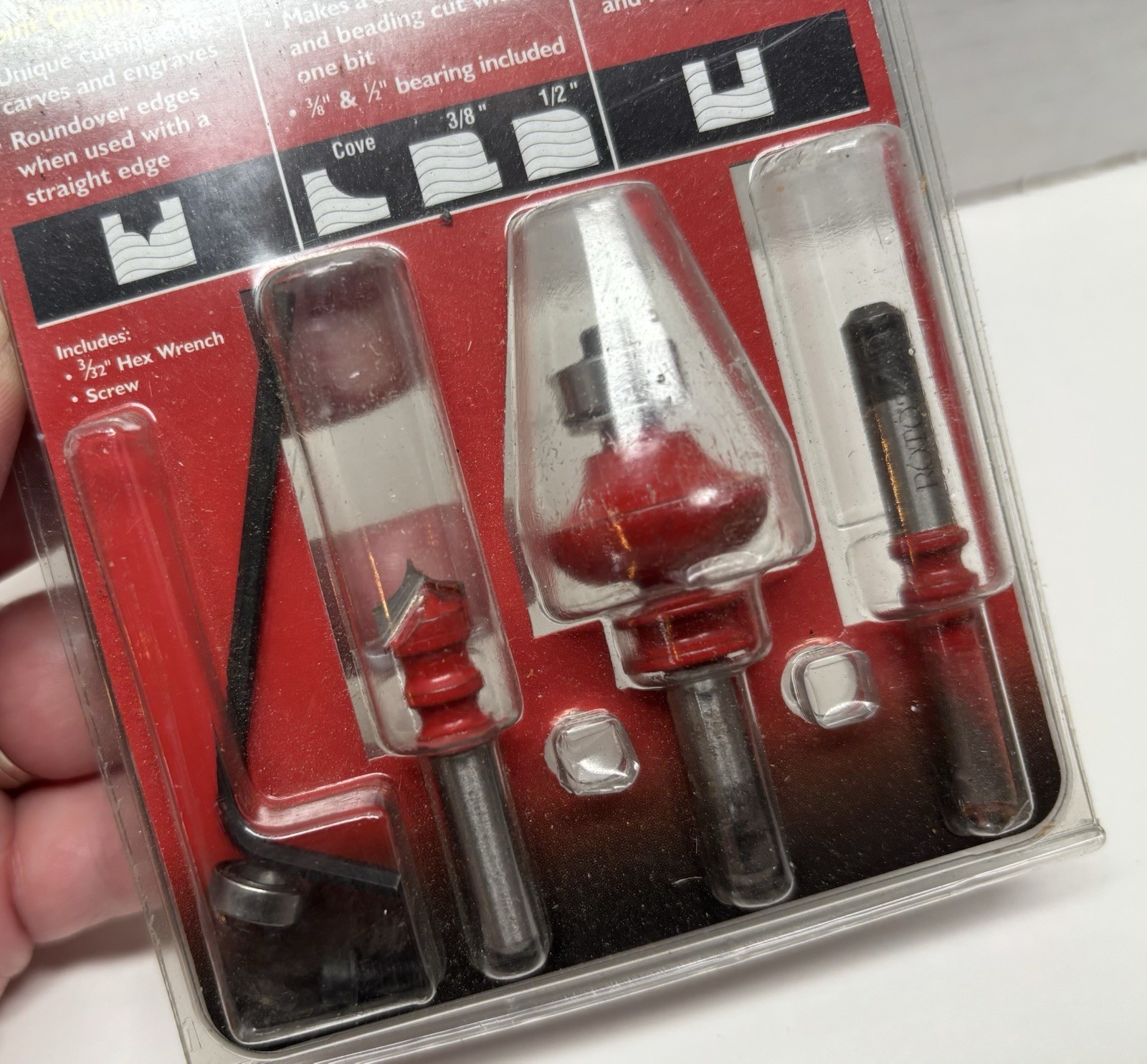 Rotozip Roto Zip 1/4” Shank Bits Starter Pack For Plunge Router Attachment gallery