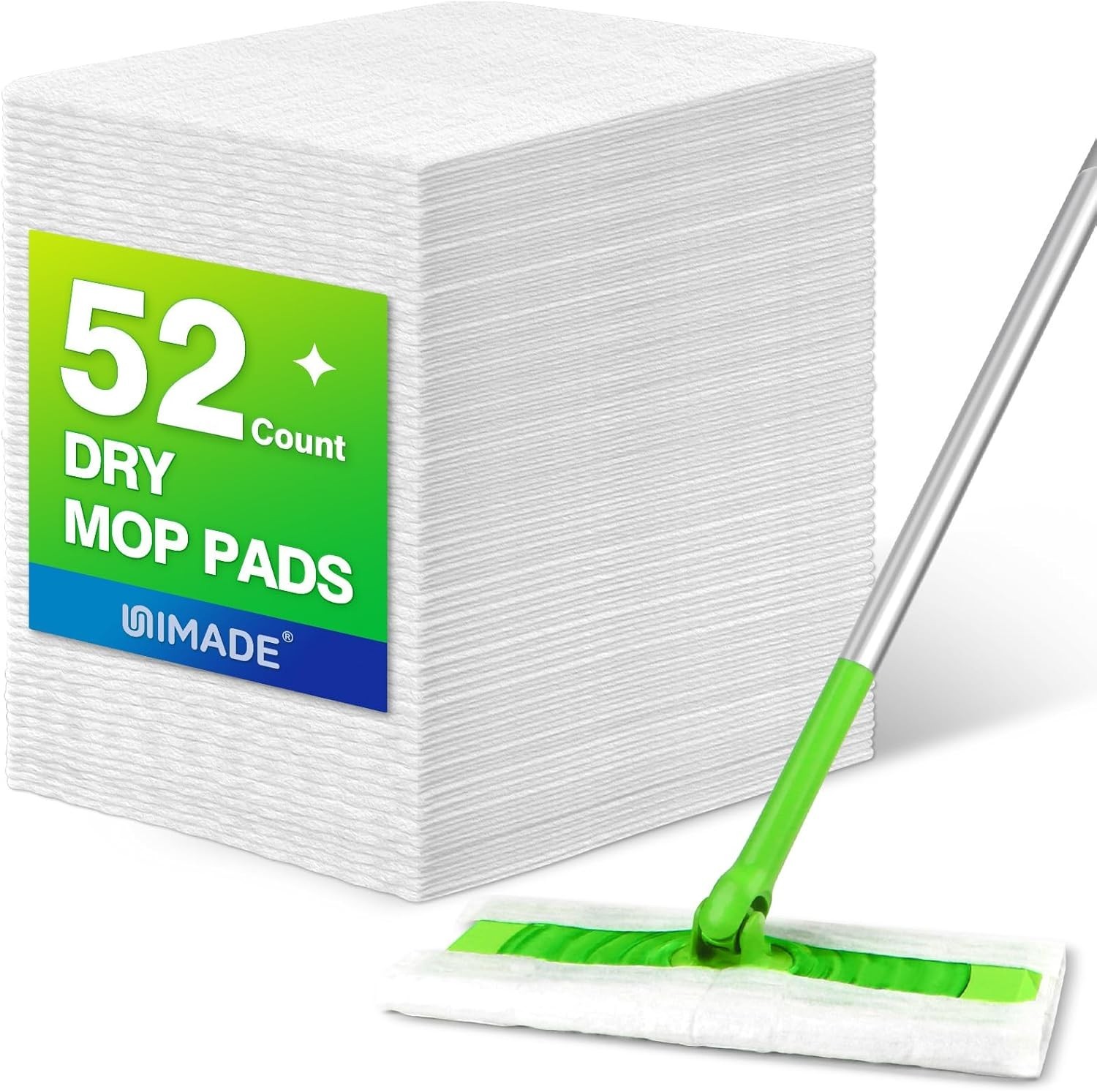 UNIMADE 52 Count Dry Mop Refill, Fits Swiffer Sweeper for Hardwood Floors gallery