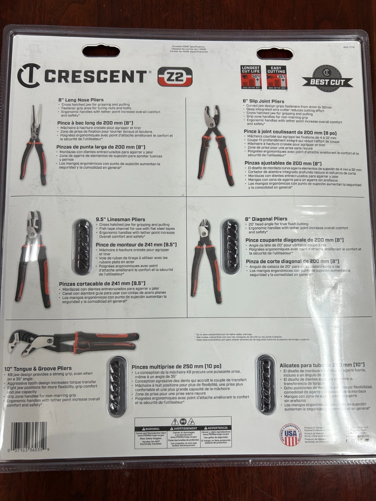 NEW Crescent 5 Piece Pliers Set Z2SET5CG-06 gallery