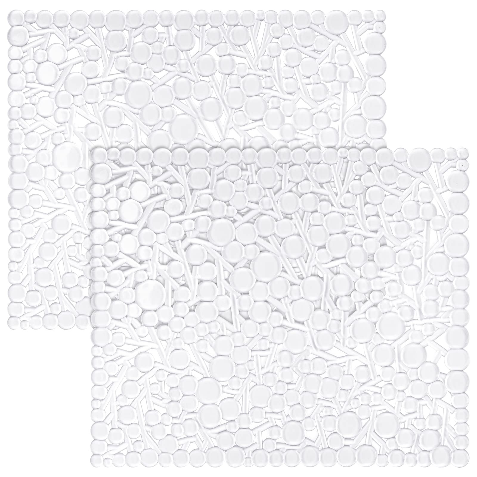 Coopay 2 Pack Kitchen Sink Mat Plastic Protect PVC Clear, as picture gallery