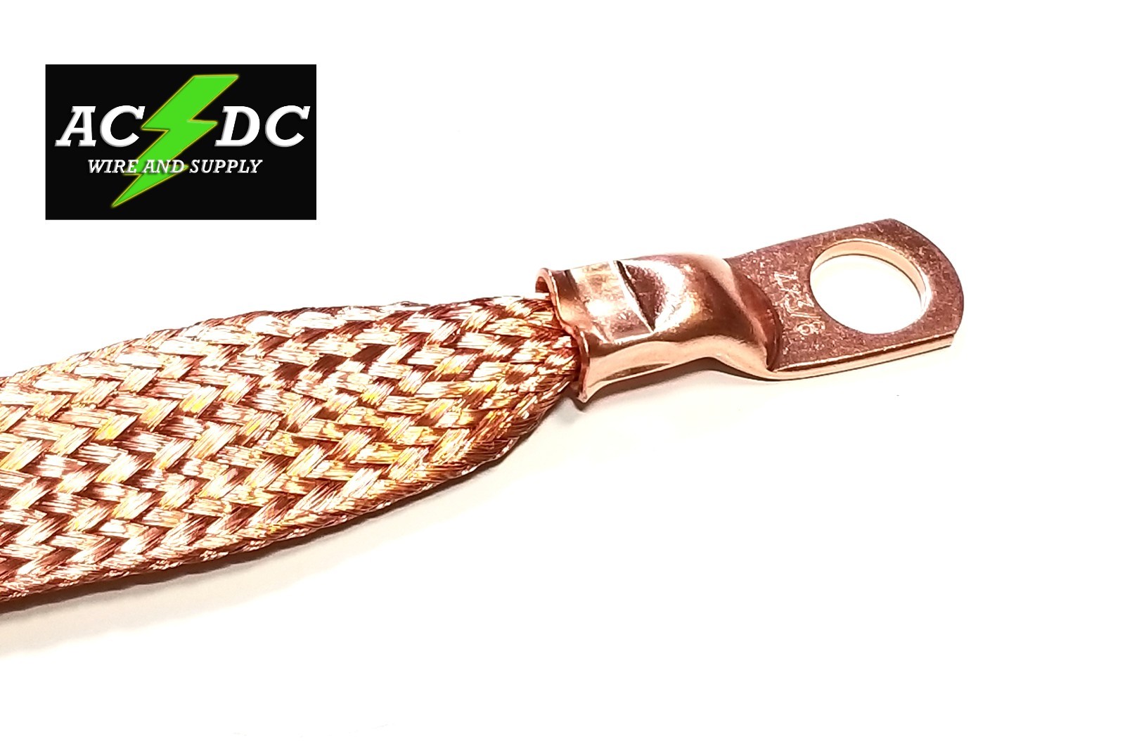 Bare Copper Earth Ground Strap with Terminals ,CAR, TRUCK, RV, CARTS gallery