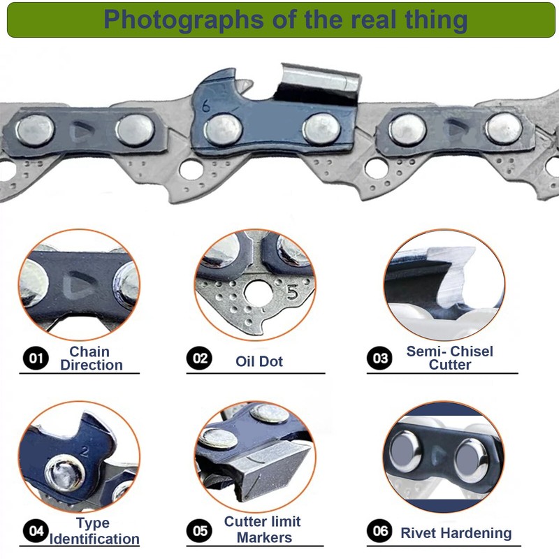 3PCS 18" Chainsaw Chain FOR Echo CS620,CS-310,CS-280,CS-290,CS-3400,CS-3510 gallery