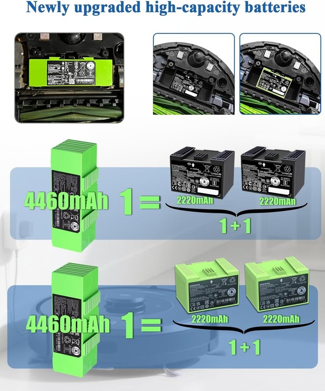 ABL F Battery Replacement for Roomba Compatible with Roomba i7 i7 i8 i8 j9 j9 gallery