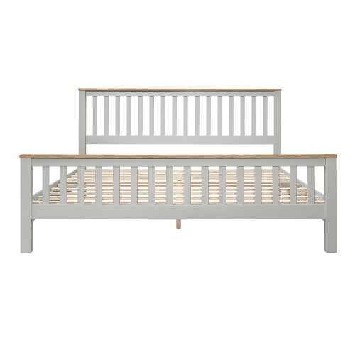 Full/Queen/King Size Solid Wood Platform Bed Frames with Headboard and Footboard gallery