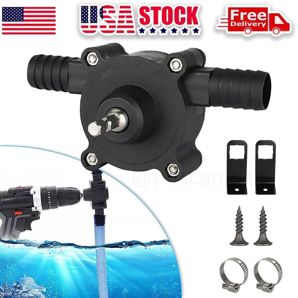 Hand Electric Hand Drill Drive Self Priming Water Pump Oil Fluid Transfer Pumps